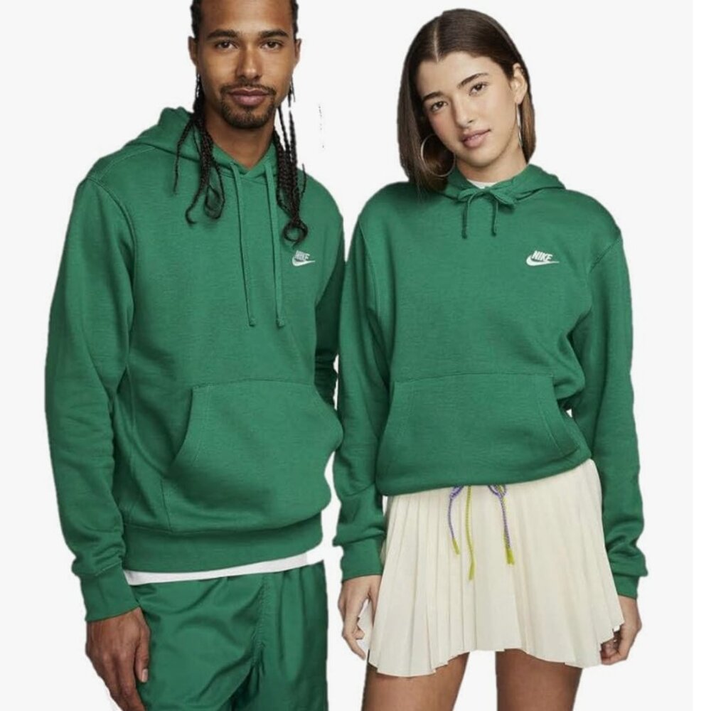 Nike Sportswear Club Fleece Pullover Hoodie Green - Picture 4 of 4